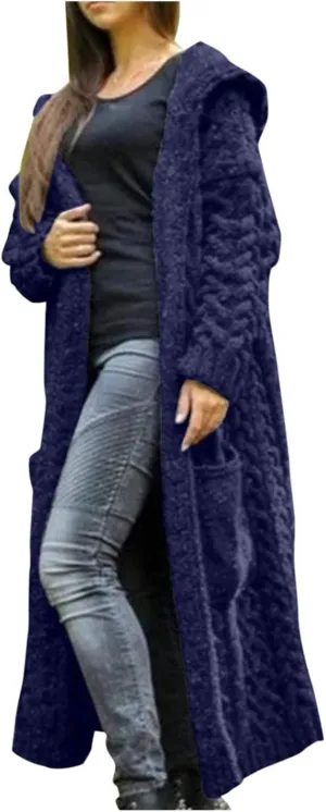 Long Cardigans Sweater for Women Jacket Open Front Knit Oversized Lightweight Sweater