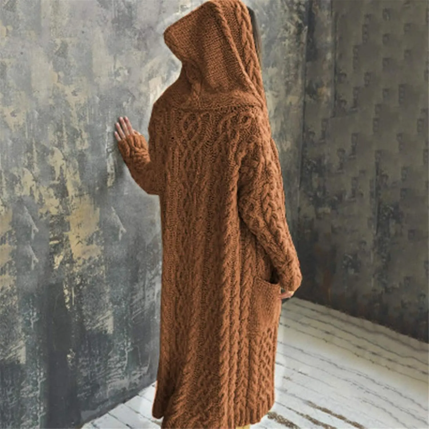 Long Cardigans Sweater for Women Jacket Open Front Knit Oversized Lightweight Sweater