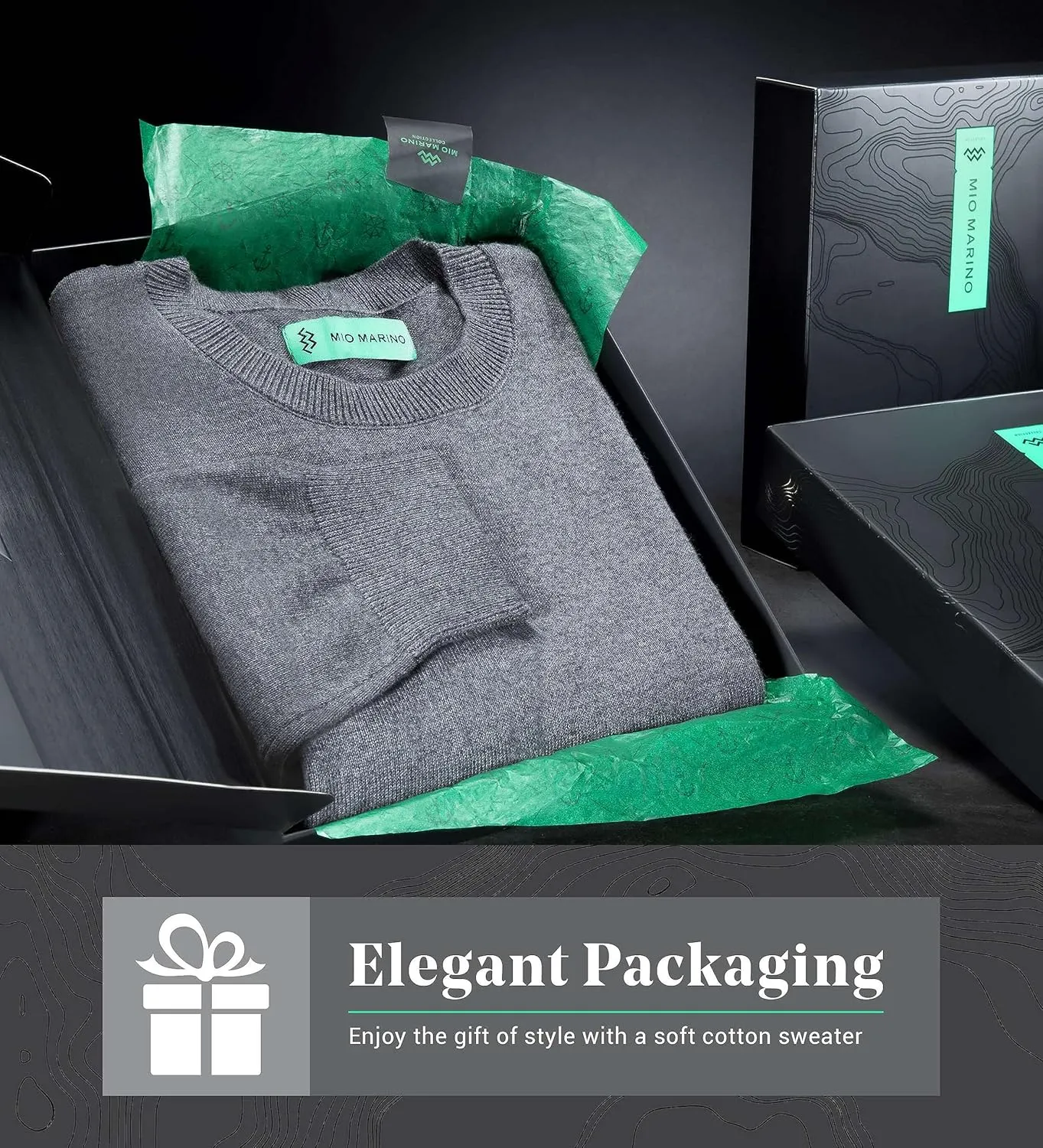 Marino Cotton Sweaters for Men - Lightweight Crewneck Men’s Pullover