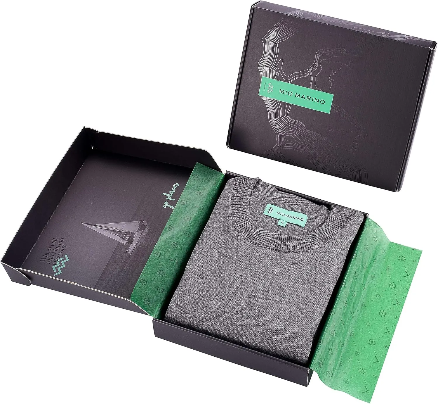 Marino Cotton Sweaters for Men - Lightweight Crewneck Men’s Pullover