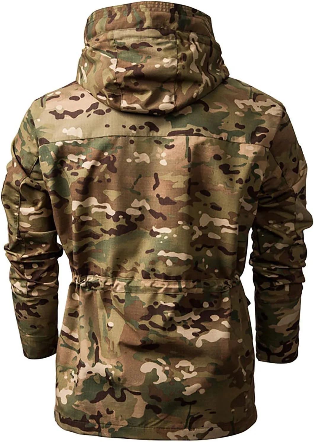 Men Rain Jackets Waterproof With Hood Military Tactical Jacket Outdoor Mountain Multi Pocket Camo Combat Coat