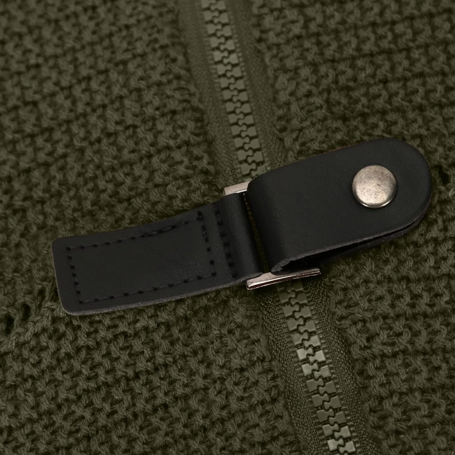 Men Turtleneck Sweater Vintage Button Chunky Knit Temperament Cardigan Jacket Zipper up Stand Collar Knitwear Tops