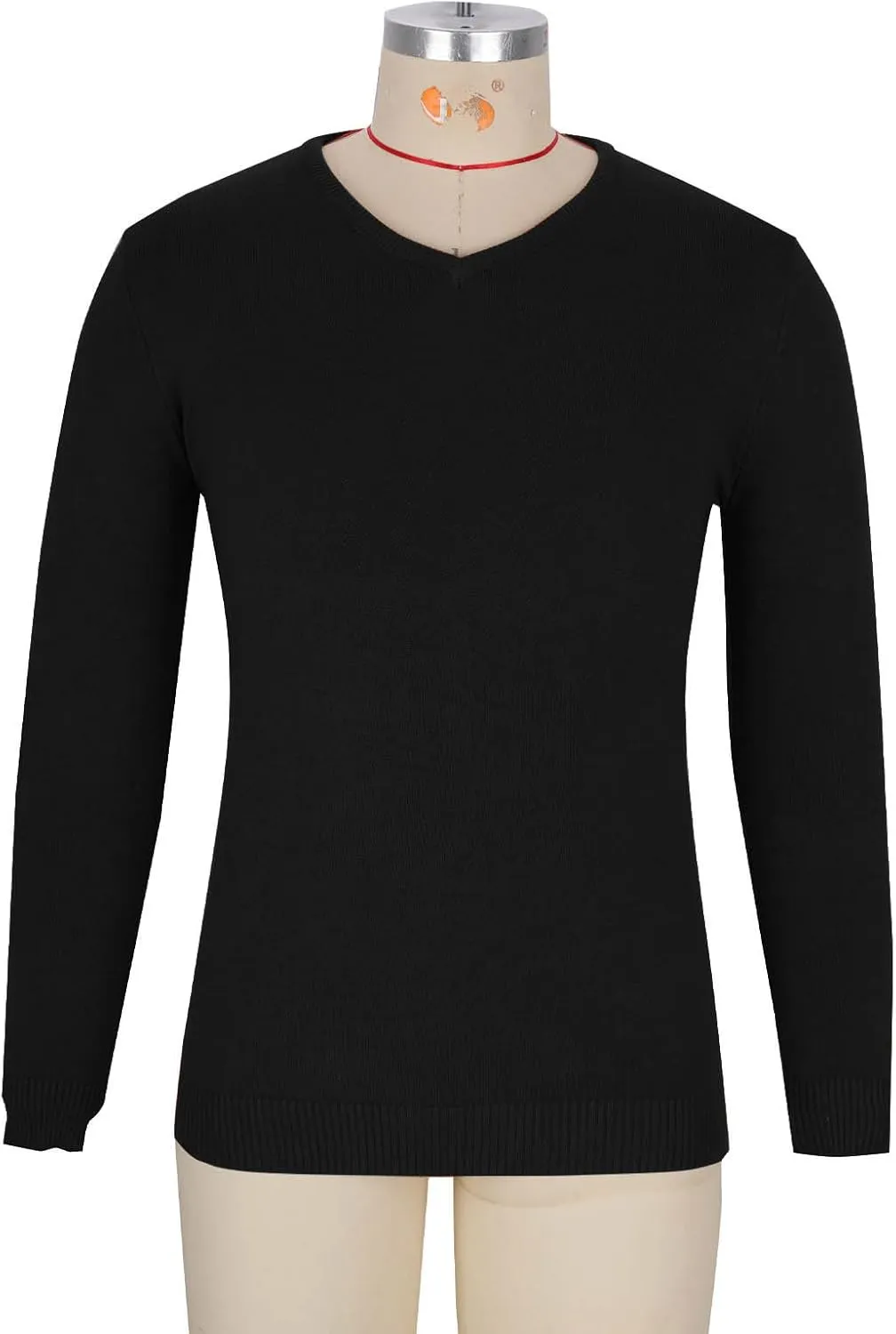 Men V Neck Sweater Long Sleeve Slim Fit Casual Pullover Tops Lightweight Comfy Knitted Dress Sweaters Fashion Clothes