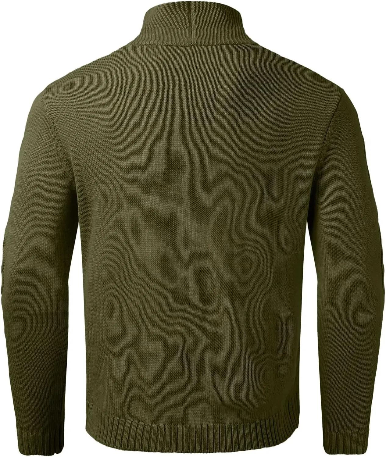 Men's Cardigan Sweater Button Down Long Sleeve Pullover Solid Color Knitted Hooded Casual Loose Knitwear with Pockets