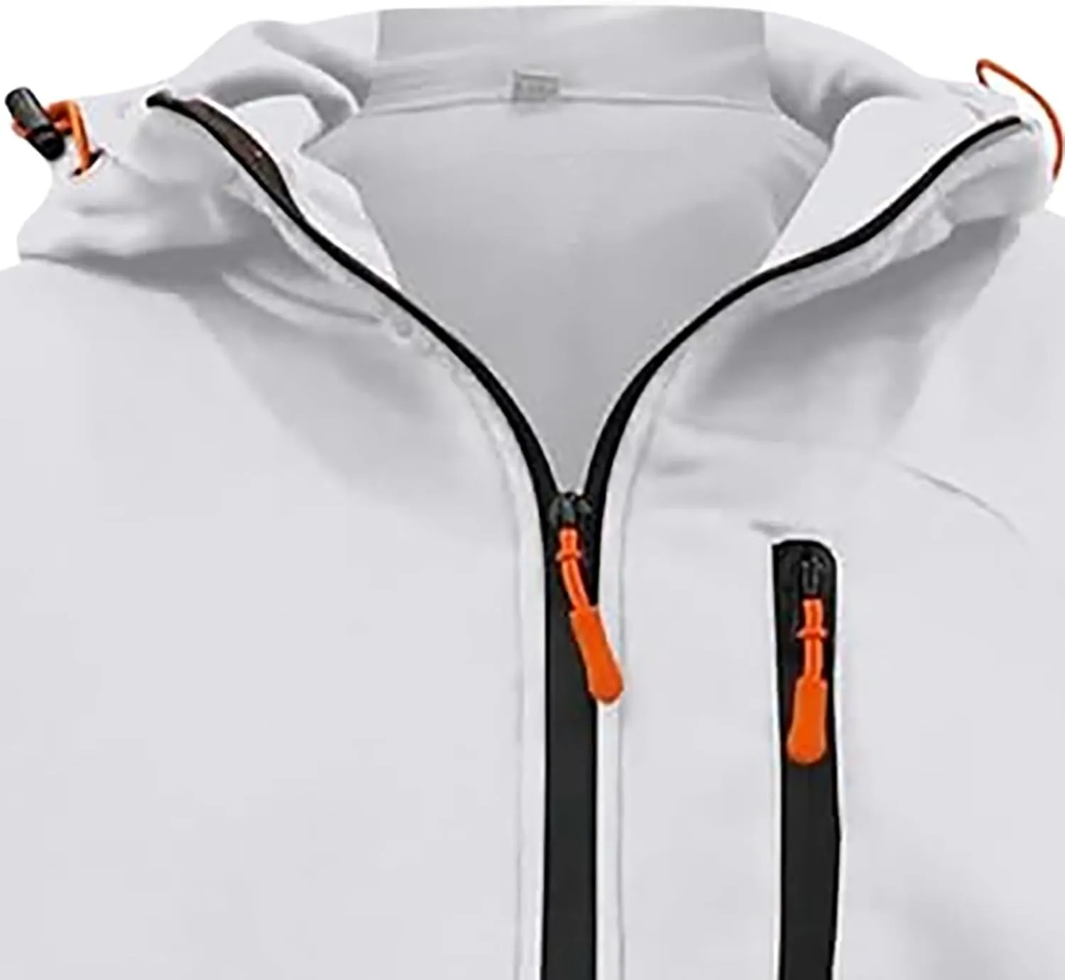 Men's Casual Hoodies Sweatshirt Full Zip Long Sleeve Athletic Workout Hooded Jackets Slim Fit Gym Running Active Tops