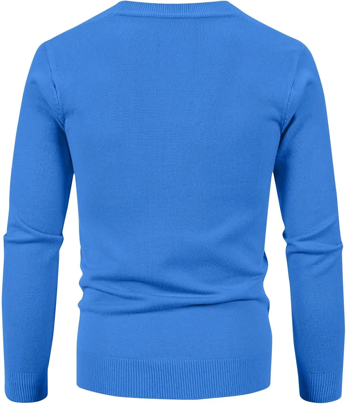 Mens Casual Slim Fit Cardigan Sweaters Long Sleeve V-Neck Basic Designed Cardigans Solid Button Down Knitted Sweater
