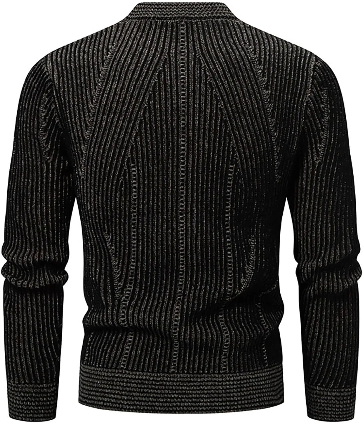 Mens Casual Slim Fit Cardigans Sweaters V-Neck Basic Long Sleeve Button Down Sweater Tops Fall Jacket Outerwear 2024