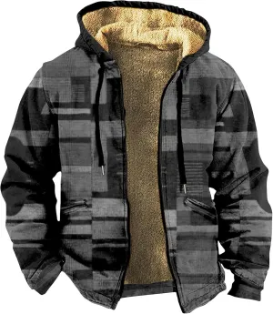 Men's Casual Sweatshirts Coats Long Sleeve Zipper Hooded Soft Elegant Coat Outdoor Jacket for Men