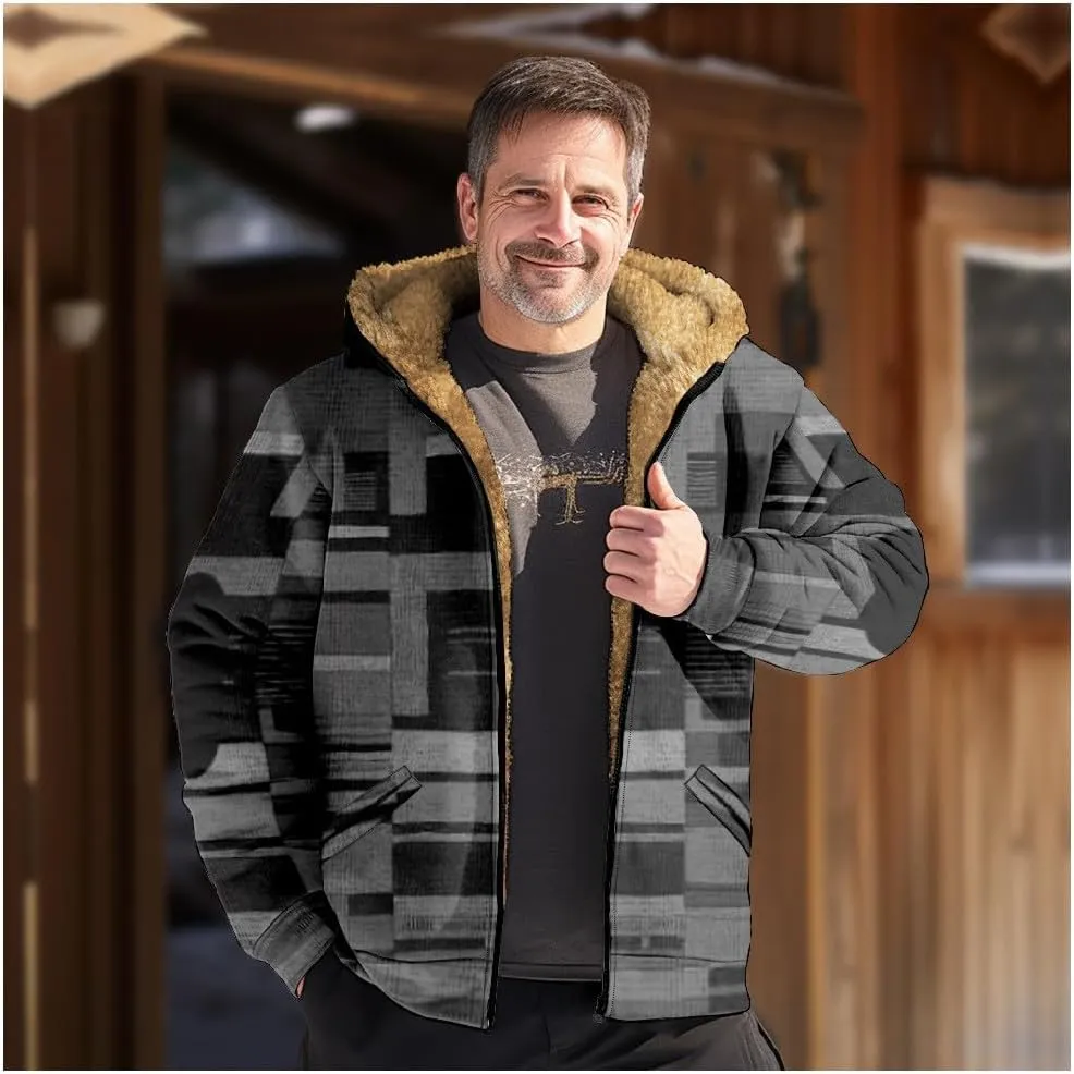 Men's Casual Sweatshirts Coats Long Sleeve Zipper Hooded Soft Elegant Coat Outdoor Jacket for Men