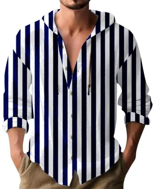 Mens Cotton Linen Drawstring Hoodie Shirts Men's Casual Fashion Hooded Spring And Autumn Linen Long Men