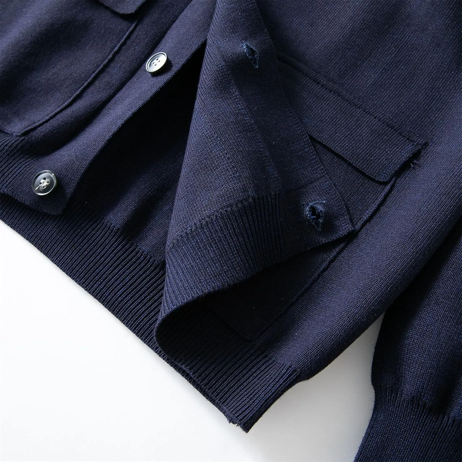Mens Fall Lapel Cardigan Sweaters Vintage Long Sleeve Cardigans Lightweight Knitted Button down Sweaters with Pockets