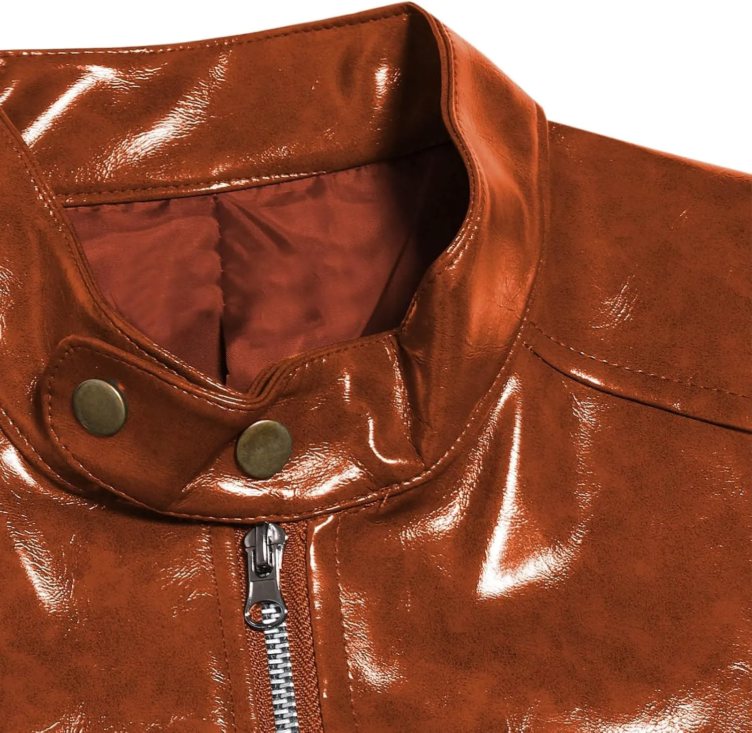 Mens Faux Leather Vintage Bomber Jacket PU Leather Warm Duffle Trench Coat Warm Lined Mountain Motorcycle Jackets