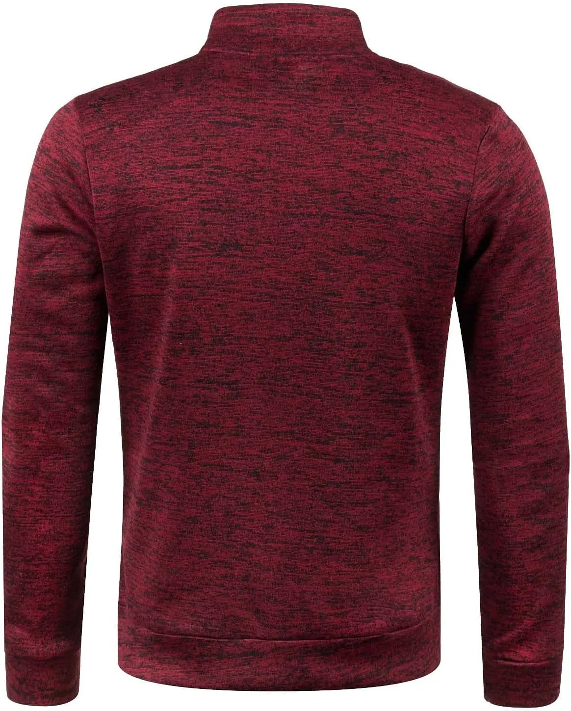 Men's Full Zip Cardigan Sweaters Casual Stand Collar Cardigan Slim Fit Knitted Sweater Thin Fleece Sweater Jackets