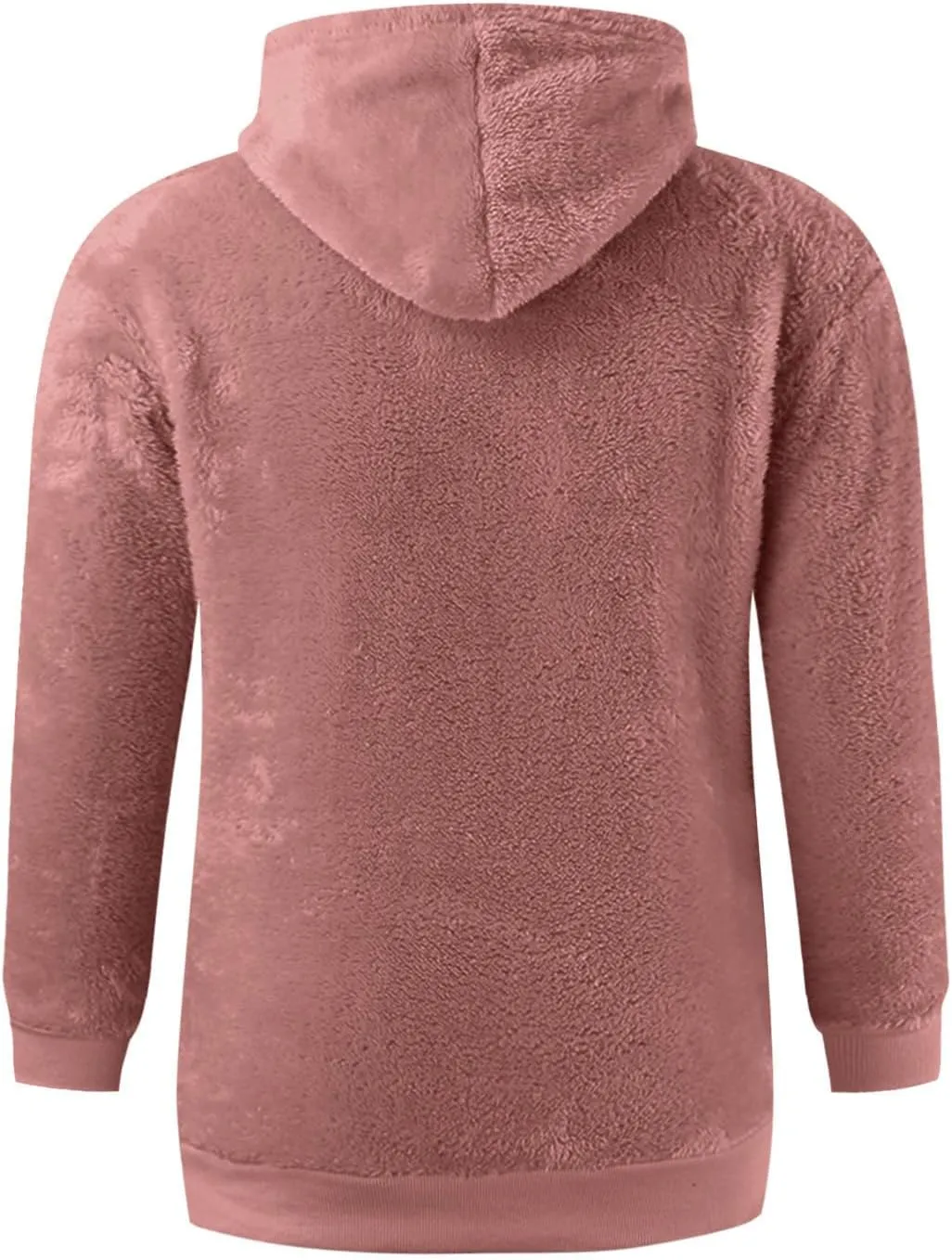 Mens Fuzzy Sherpa Hoodie Plus Size Pullover Fleece Sweatshirts Cozy Soft Thick Warm Winter Fluffy Outerwear