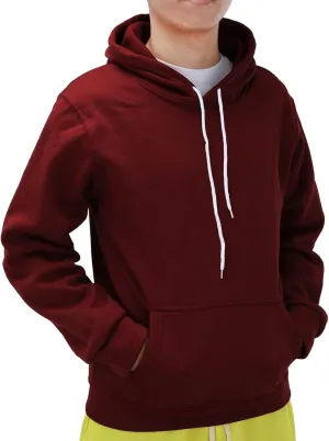Mens Hoodie Blouse Shirt Autumn And Winter Leisure Hooded Sweater Solid Color Sweater Soft Top Blouse Hoodies For