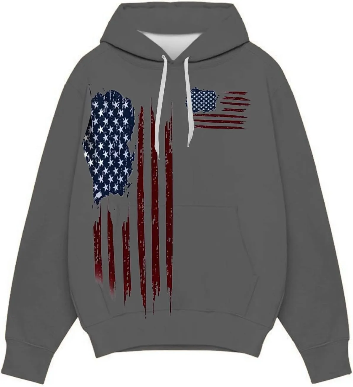 Men's Hoodies Pullover Soft Pocket Winter Sleeve Sweater And Solid Men's Men's Blouse Sweatshirt With Pocket Black