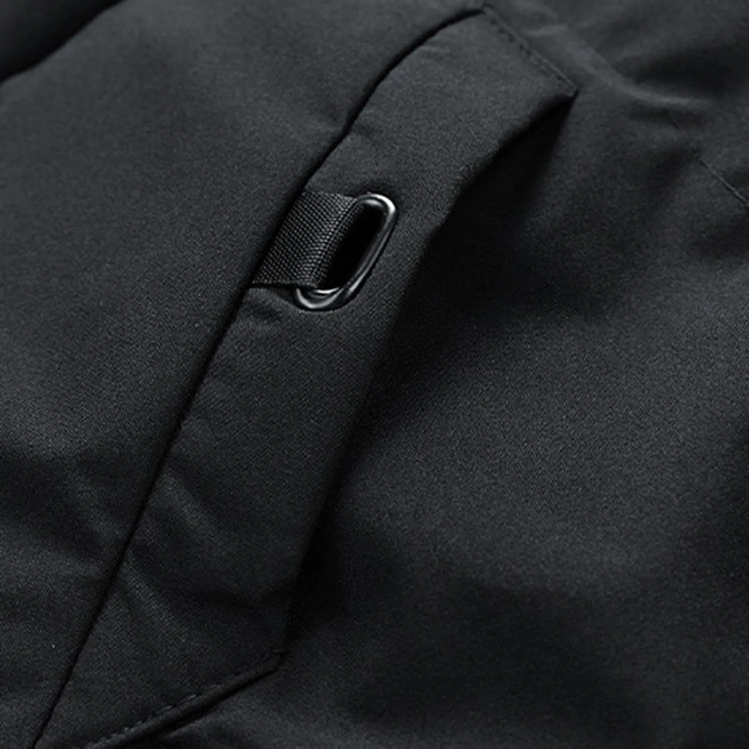 Men's Long Puffer Jacket Hooded Down Coats Winter Warm Windbreaker Overcoat