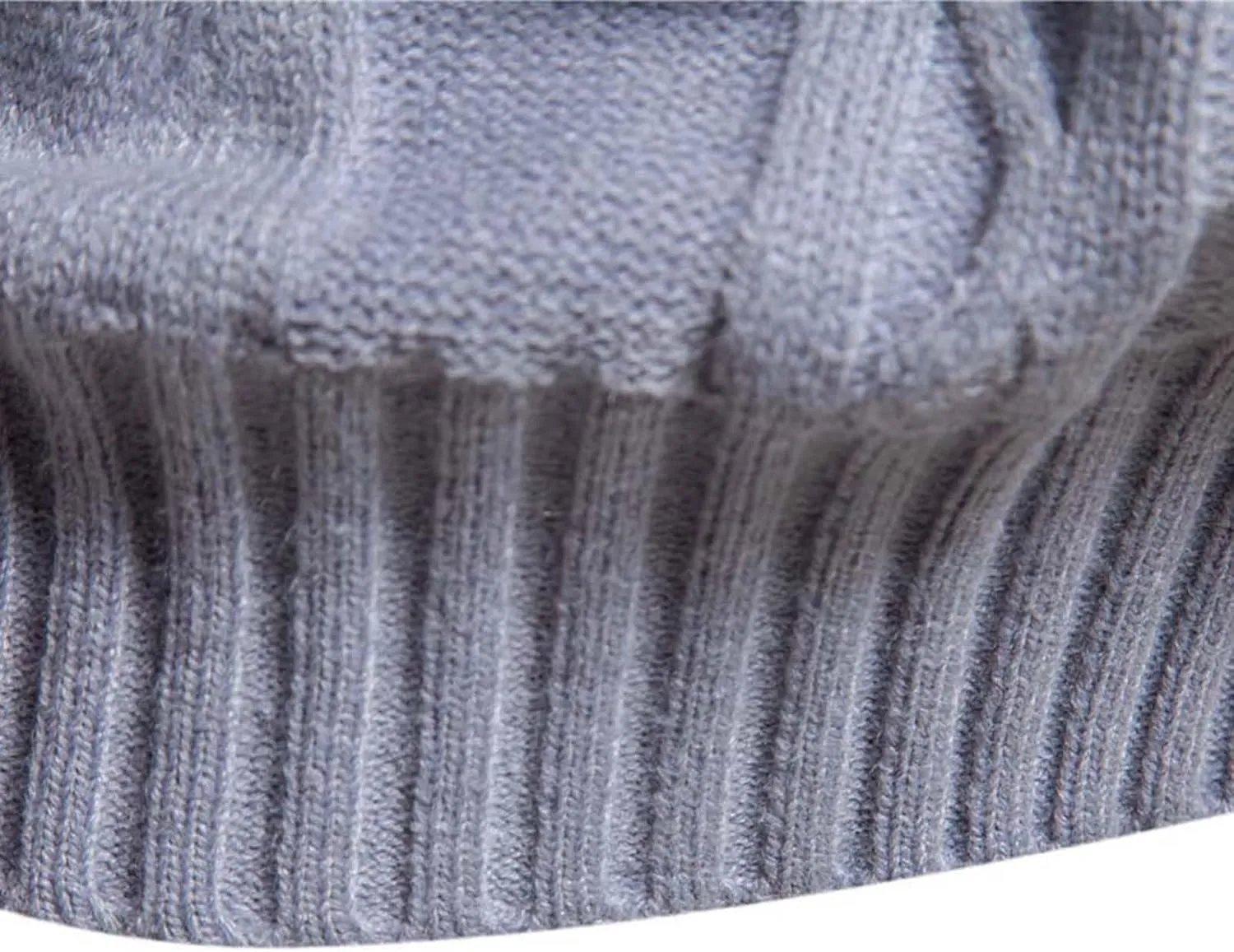 Mens Long Sleeve V Neck Sweater Casual Slim Fit Dress Pullover Sweater Business Ribbed Twisted Patterned Knit Sweater