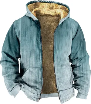 Men's Long Winter Coat Heavyweight Down Jacket Winter Warm Jacket Outerwear Quilted Down Casual Hoodies with Pocket