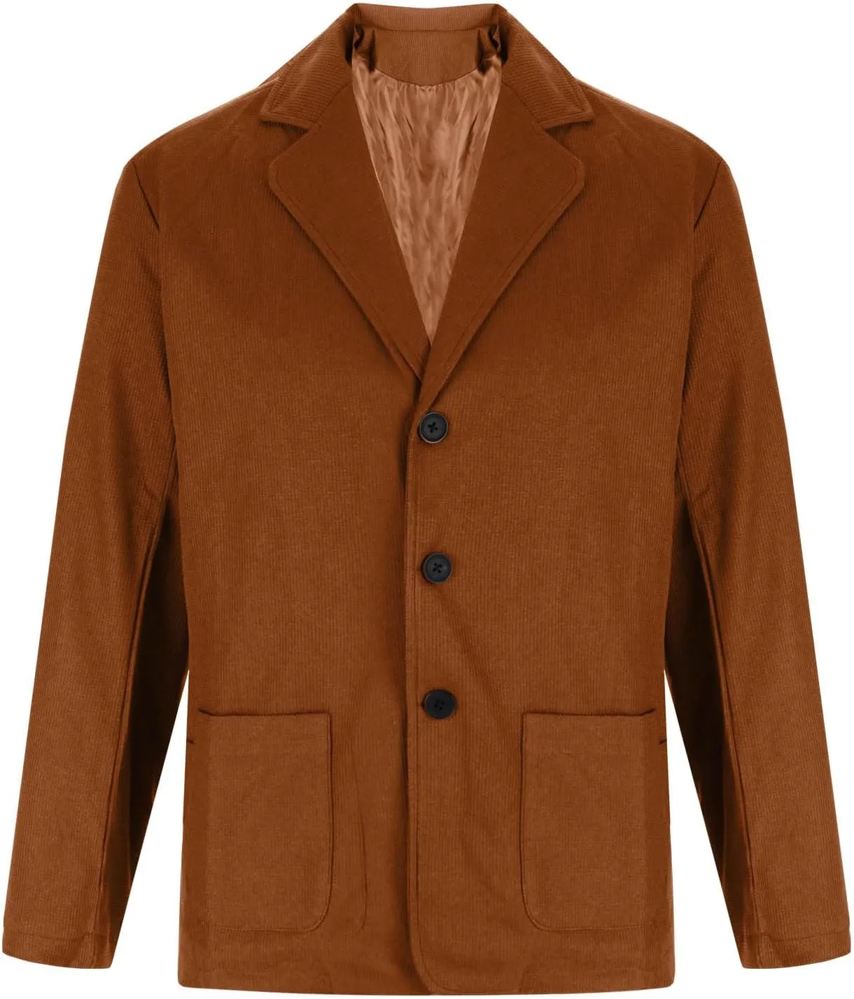 Mens Notched Collared Cardigan Sweater Long Sleeve Button Down Slim Fit Knit Sweaters Fall Winter Coats with Pockets