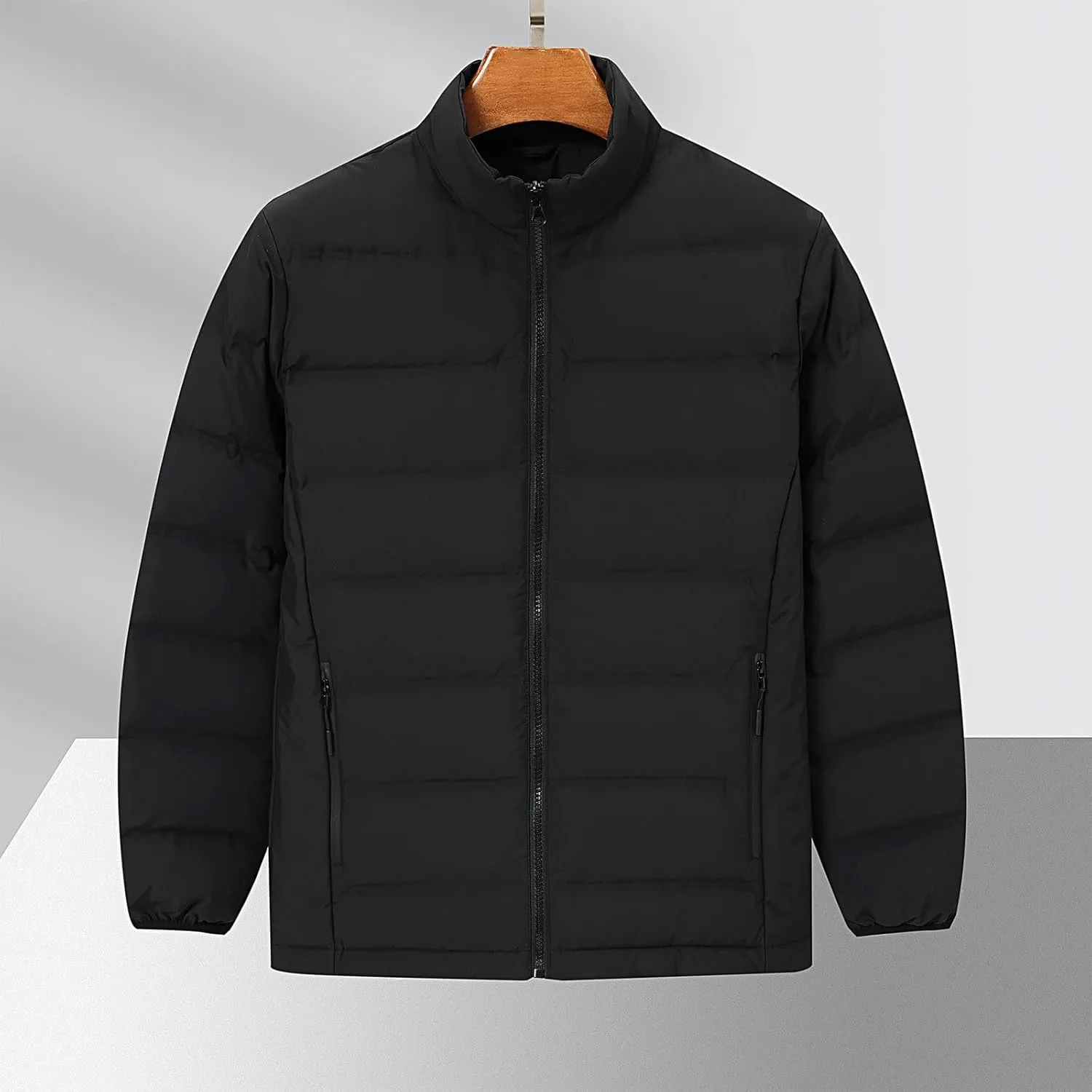 Mens Outdoor Hiking Rain Jackets Classic Soild Color Wearproof Windbreaker Autumn Winter Waterproof Ski Hooded Coats