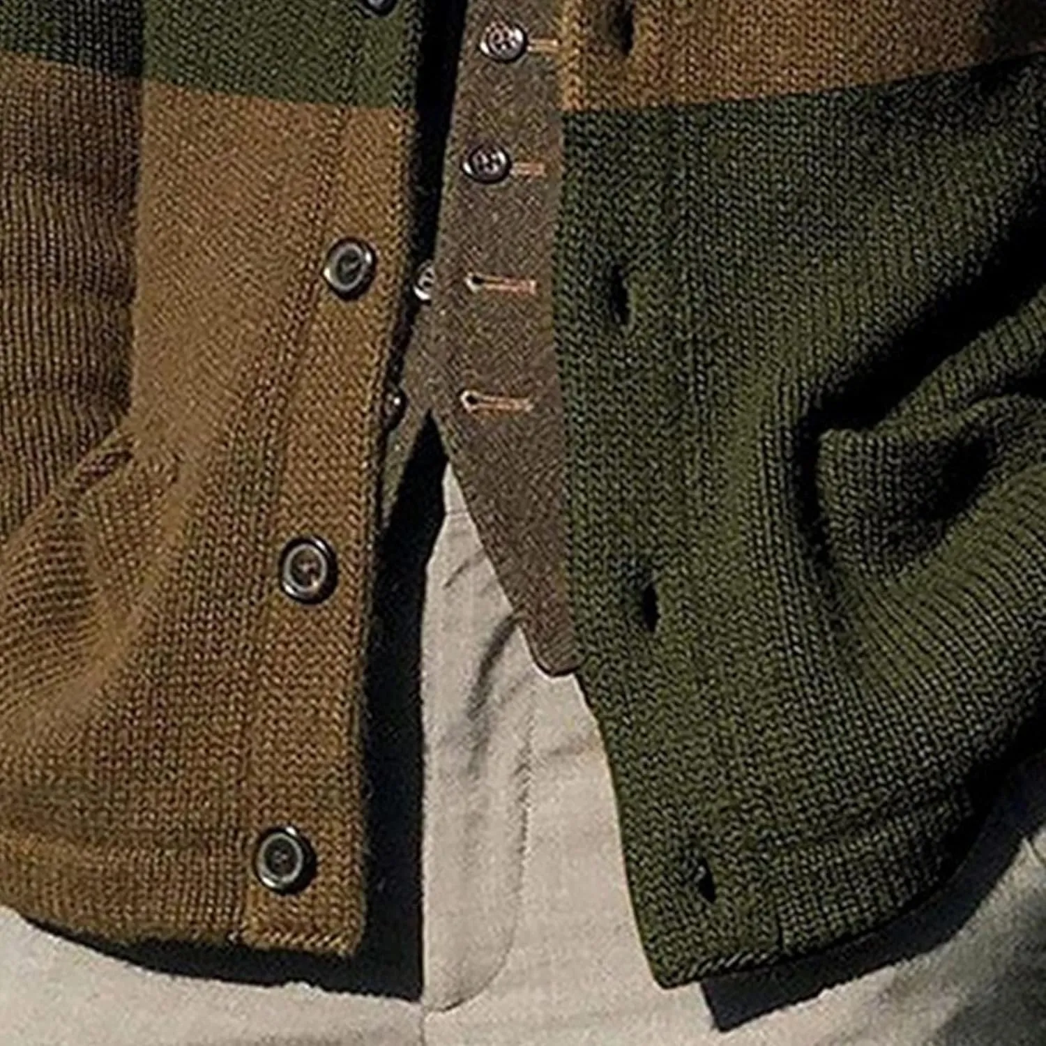 Men's Shawl Collar Cardigan Sweaters Button Down Knitted Ribbed Cardigans Casual Long Sleeve Knit Jackets Outerwear