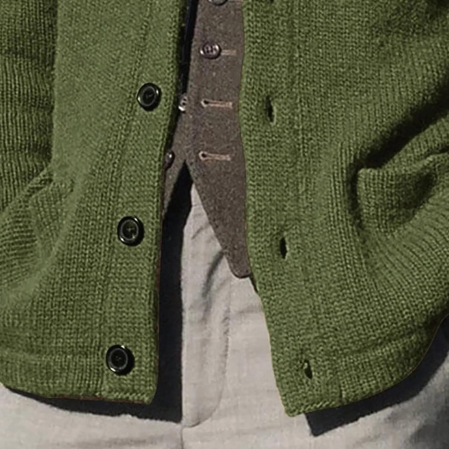 Men's Shawl Collar Cardigan Sweaters Button Down Knitted Ribbed Cardigans Casual Long Sleeve Knit Jackets Outerwear