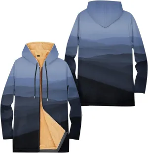Mens Sherpa Hoodie Zip Up Thermal Warm Hooded Fleece Winter Thick Hoodies
