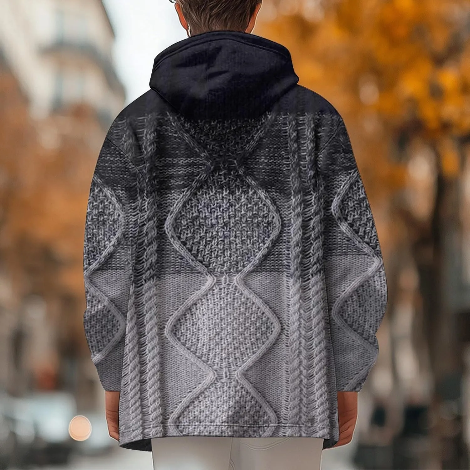 Mens Sherpa Lined Hoodie Zip Up Casual Heavyweight Hooded Fleece Thermal Thick Sweatshirt