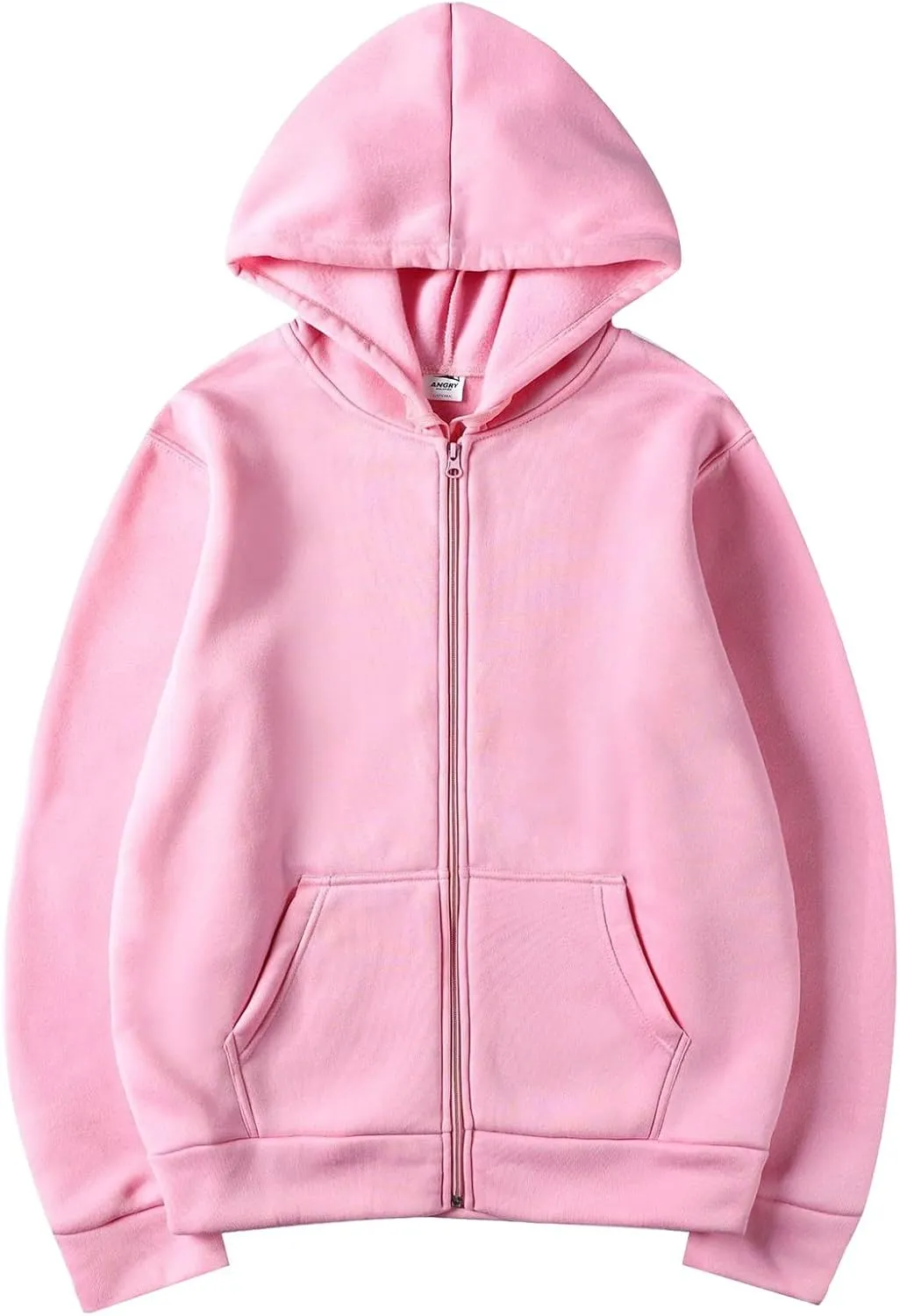 Men's Slim Fit Hoodies Casual Full Zip Long Sleeve Gym Sweatshirt Workout Running Solid Color Hooded Top with Pockets
