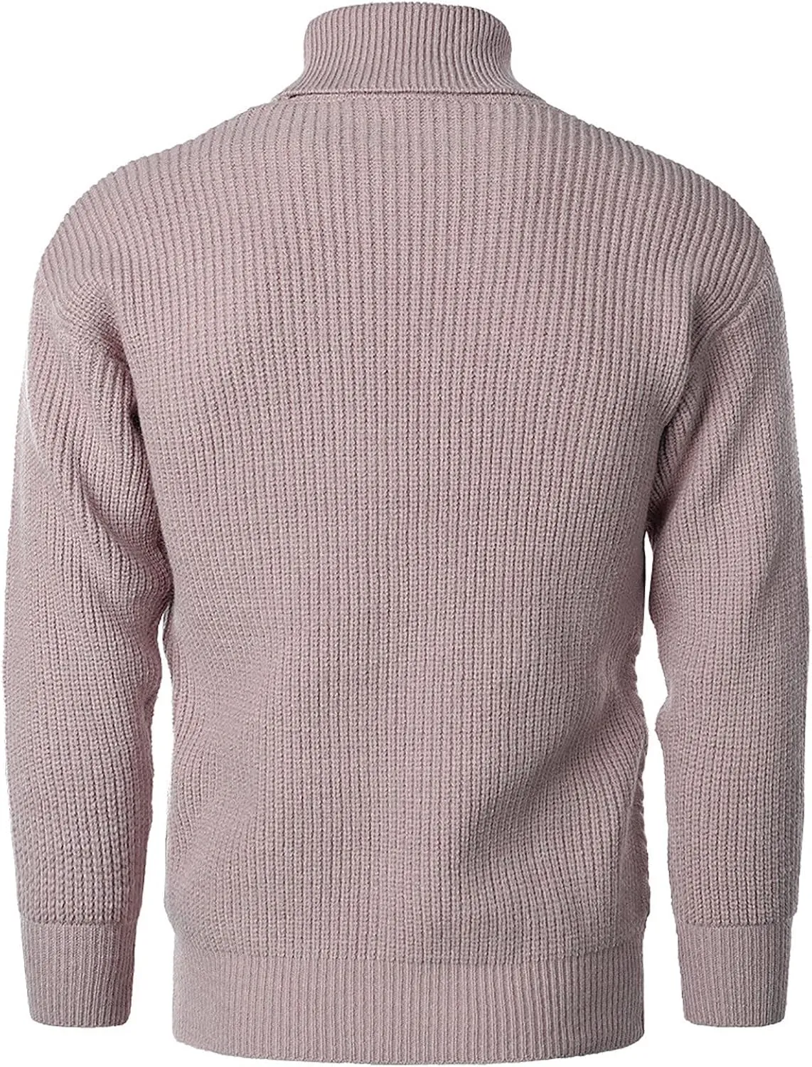 Mens SweatersMen's Solid Turtleneck Sweaters Long Sleeve Slim Fit Ribbed Knit Wool Thermal Pullover Sweatshirts