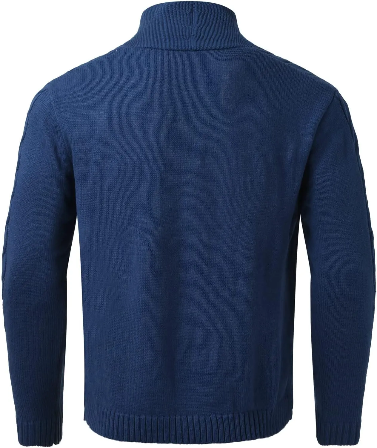Men's V Neck Sweater Long Sleeve Shawl Collar Pullover Knitted Button Down Tops Solid Color Knitwear Oversize Sweater