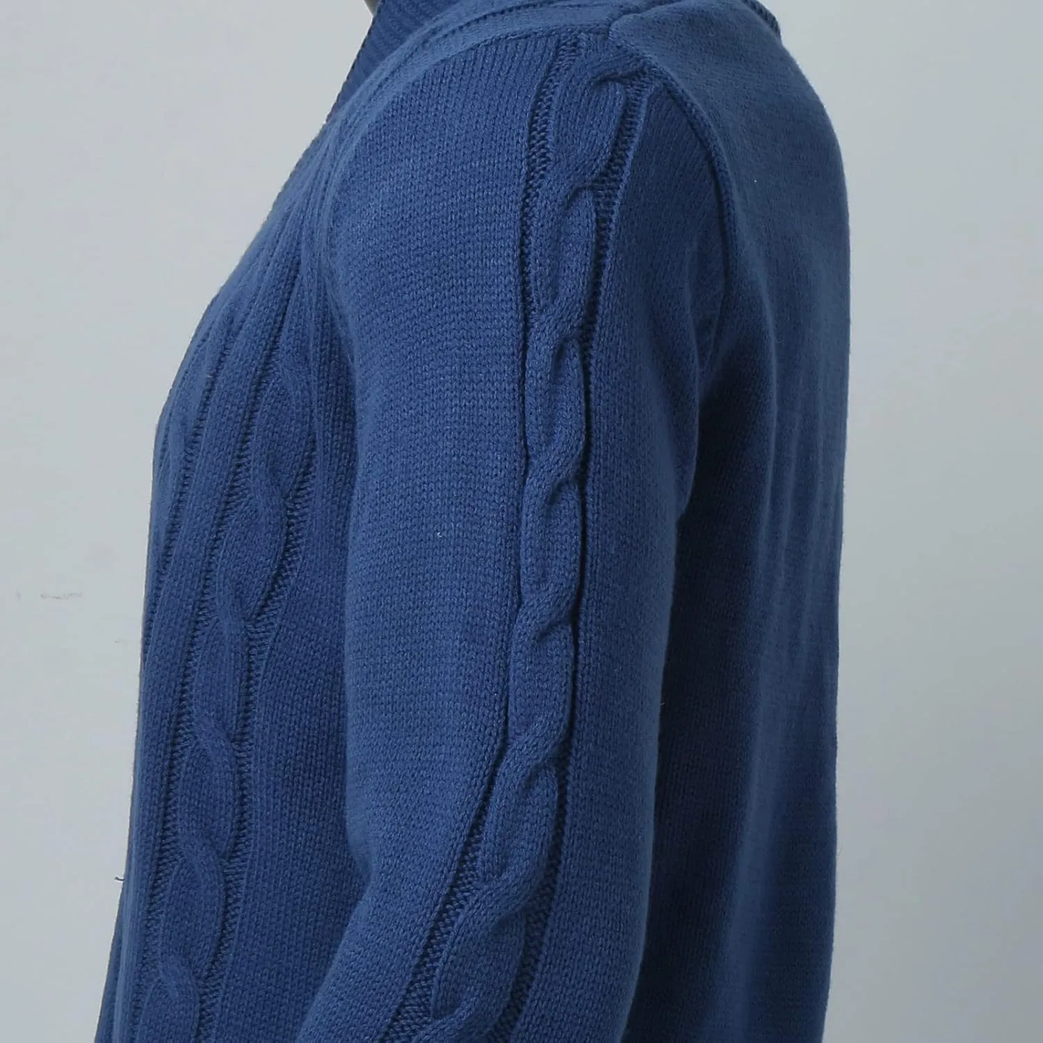 Men's V Neck Sweater Long Sleeve Shawl Collar Pullover Knitted Button Down Tops Solid Color Knitwear Oversize Sweater