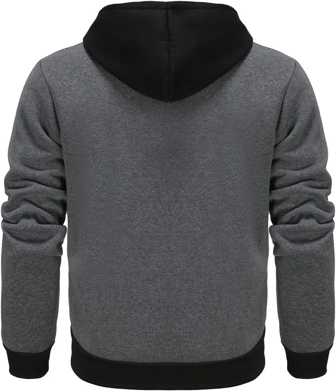 Men's Zip Up Hoodie Shirts Soft Solid Color Coat Light Trendy Long Sleeve Jacket Casual Winter Sweatershirts with Pockets
