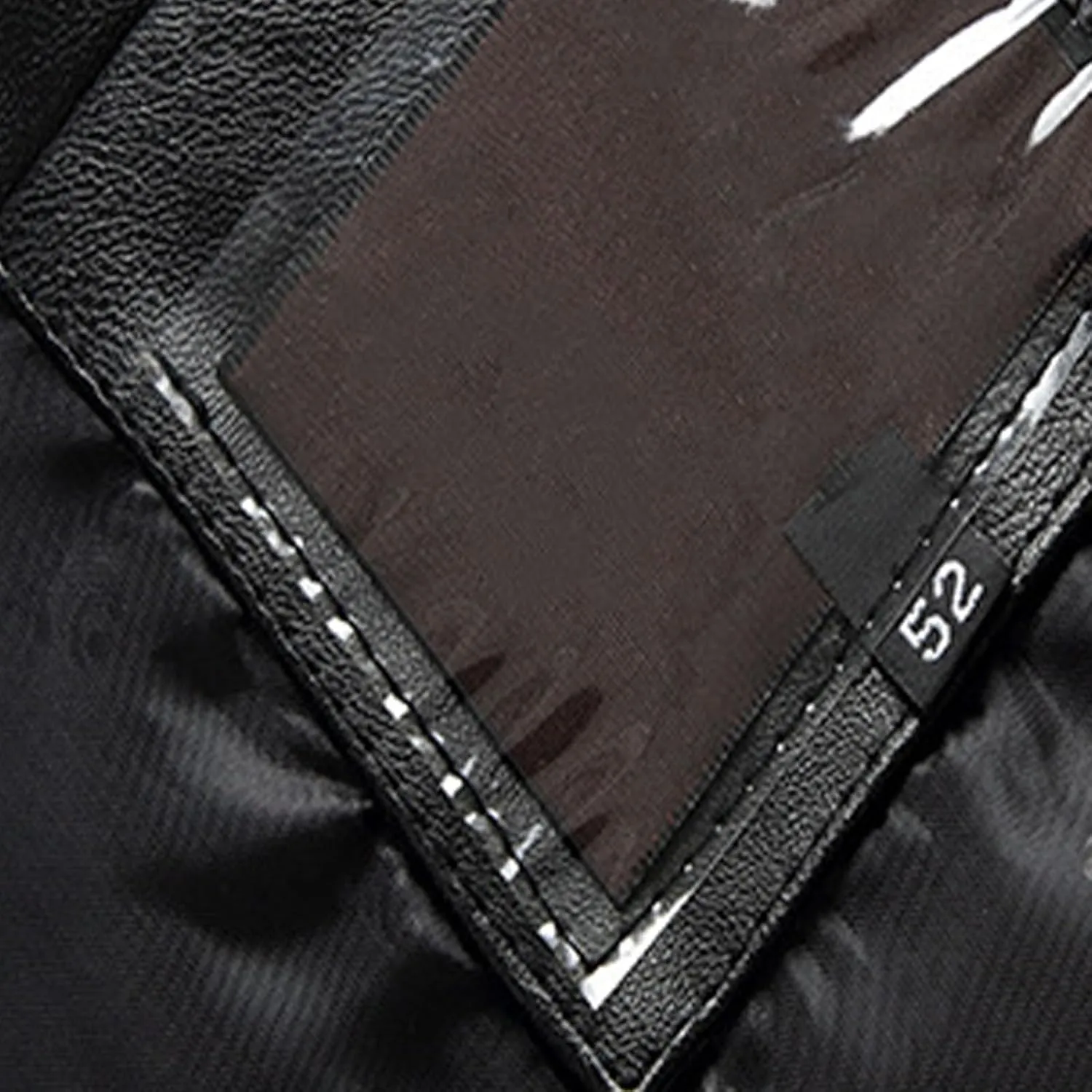 Men's Zipper Leather Jacket Vintage Black Motorcycle Windbreaker Leather Jackets Winter Fall Baseball Fashion Casual