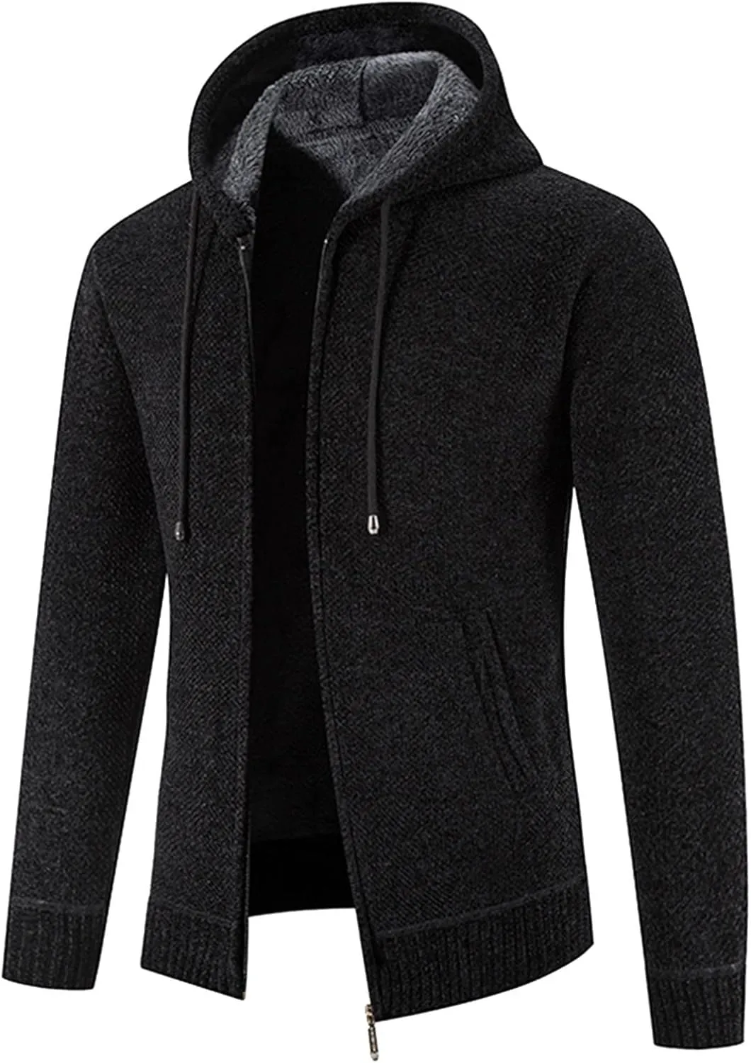 MIDOO Lightweight Golf Rain Jacket Men Soft Fleece Hooded Sweatshirt Windbreaker Loose Sports Sweater Hoodie Jacket