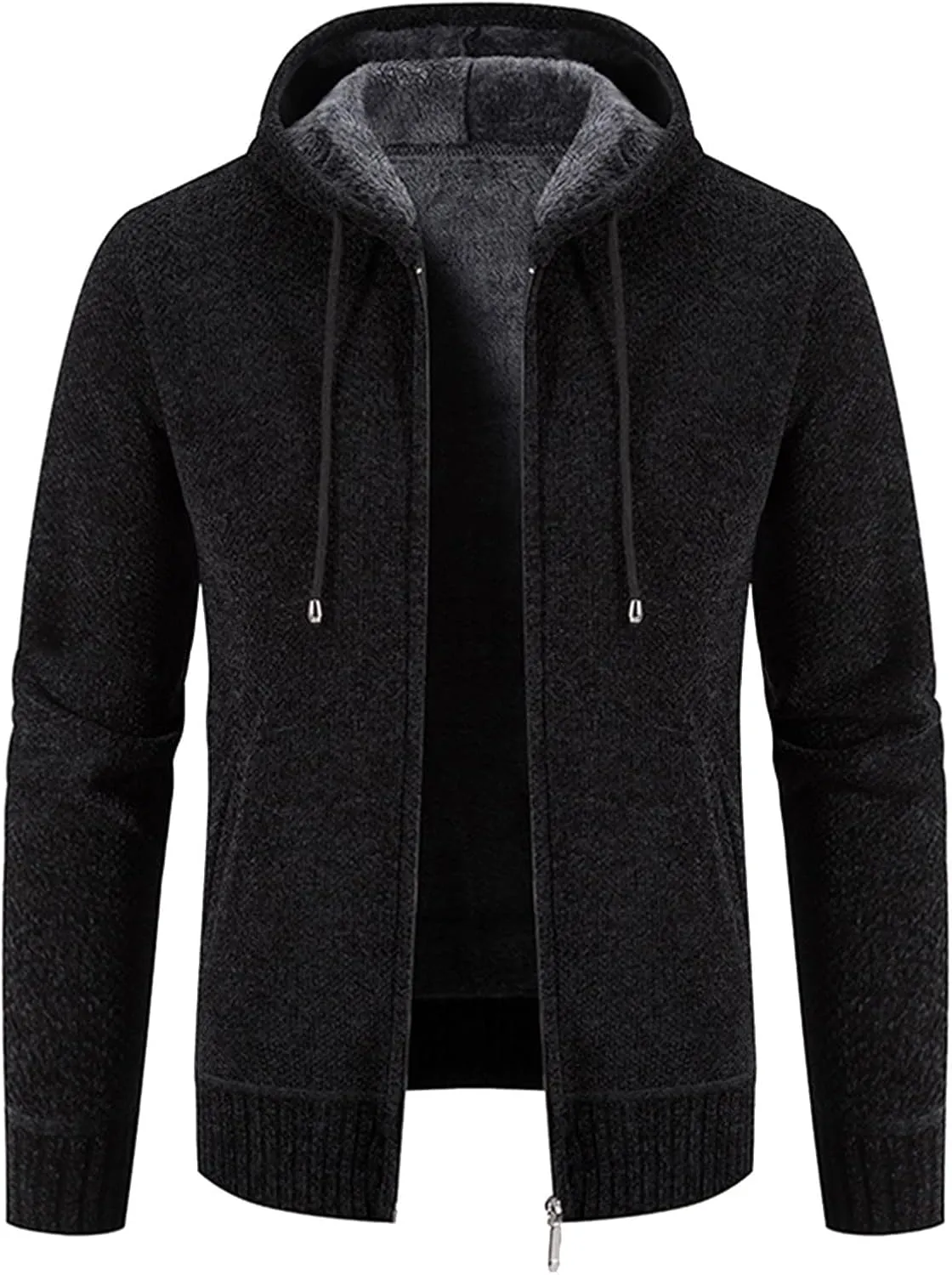 MIDOO Lightweight Golf Rain Jacket Men Soft Fleece Hooded Sweatshirt Windbreaker Loose Sports Sweater Hoodie Jacket