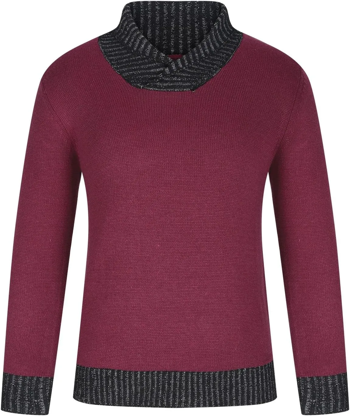 Muscularfit Men's V Neck Sweaters Pullover Long Sleeve Design Lightweight Knitted Sweaters Business Casual Pullover Sweater