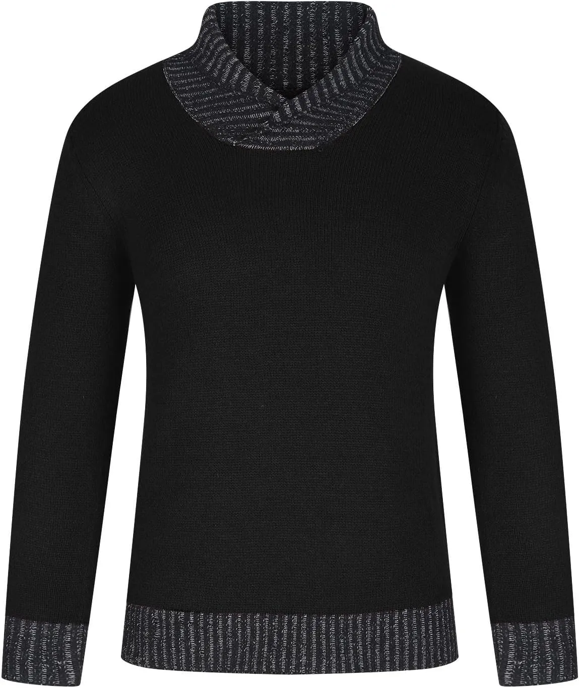 Muscularfit Men's V Neck Sweaters Pullover Long Sleeve Design Lightweight Knitted Sweaters Business Casual Pullover Sweater