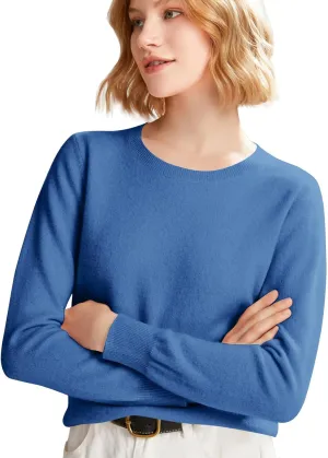 NBXNZWF Womens Pullover Sweaters Long Sleeve Crewneck Lightweight Tunic Tops Cashmere Soft Cozy Woolen Knitted Sweaters