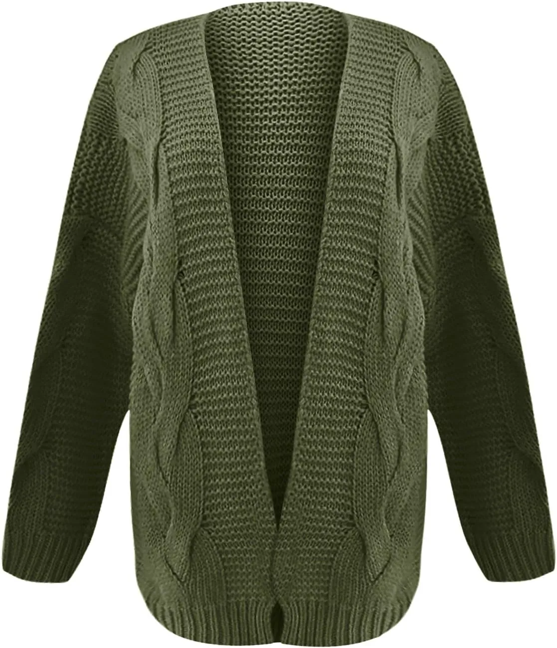 Oversized Cardigan for Women 2023 Long Sleeve Open Front Chunky Cable Knit Sweaters Loose Fit Slouchy Casual Cardigans