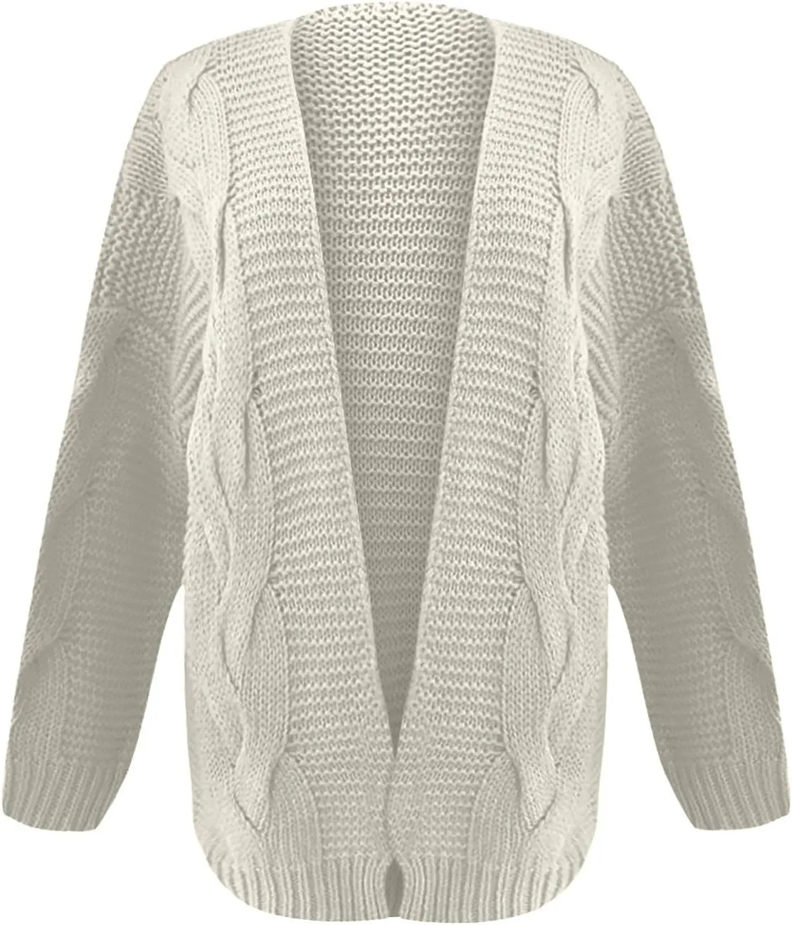 Oversized Cardigan for Women 2023 Long Sleeve Open Front Chunky Cable Knit Sweaters Loose Fit Slouchy Casual Cardigans