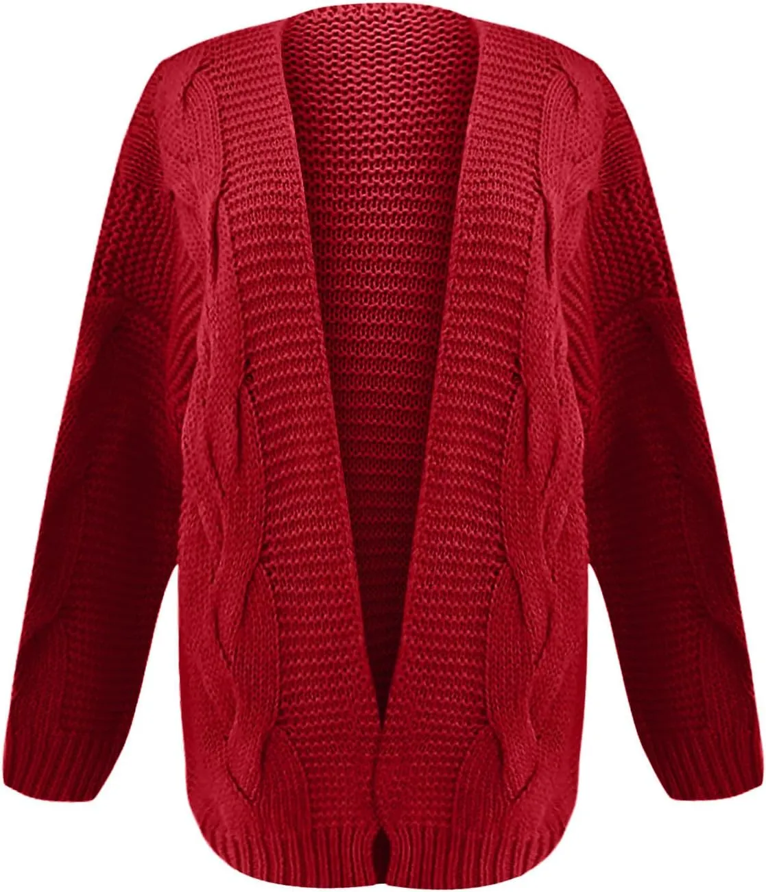 Oversized Cardigan for Women 2023 Long Sleeve Open Front Chunky Cable Knit Sweaters Loose Fit Slouchy Casual Cardigans