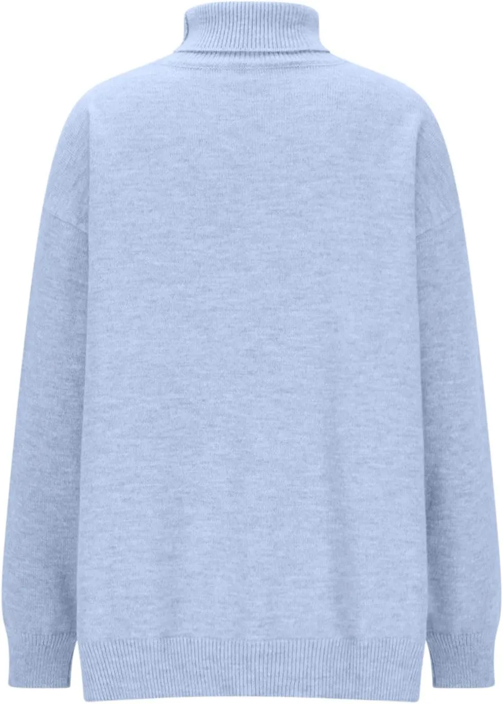 Oversized Sweaters for Women Fall Winter Long Sleeve Turtleneck Knit Pullover Solid Color Casual Loose Fit Jumper Tops