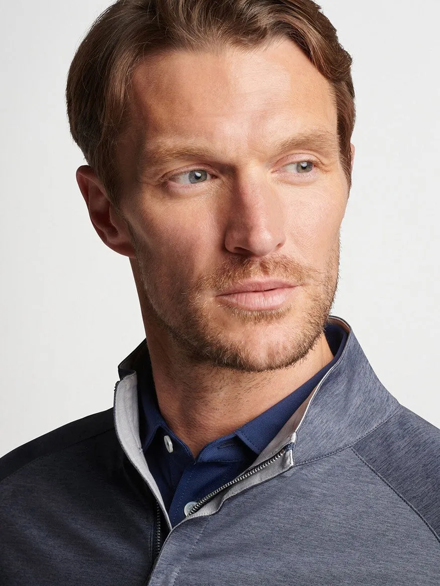 Peter Millar Stealth Performance Quarter-Zip in Steel