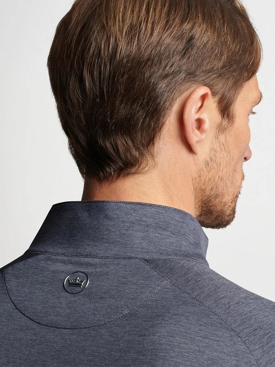 Peter Millar Stealth Performance Quarter-Zip in Steel