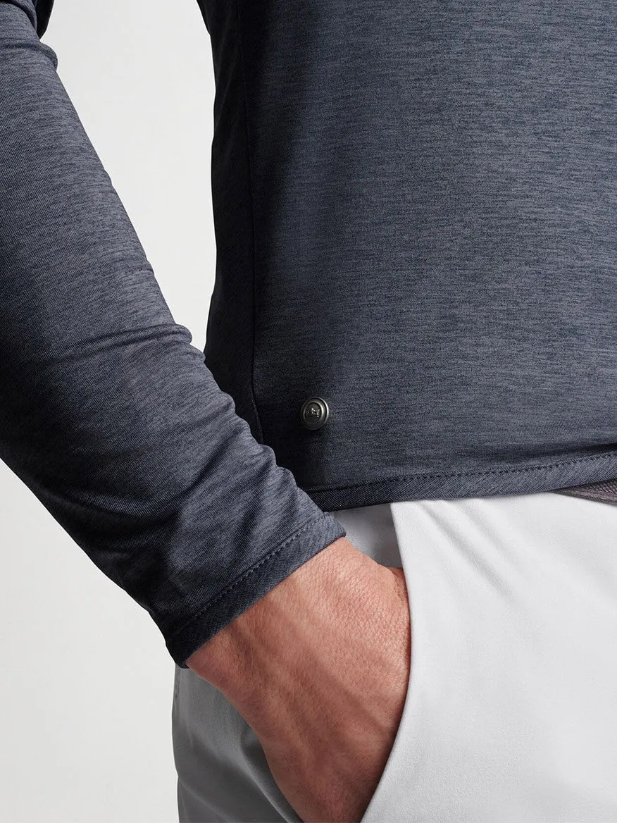 Peter Millar Stealth Performance Quarter-Zip in Steel
