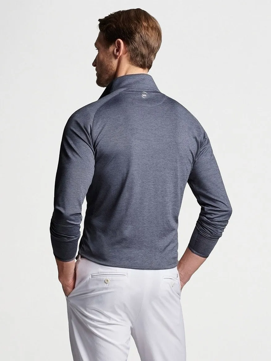 Peter Millar Stealth Performance Quarter-Zip in Steel