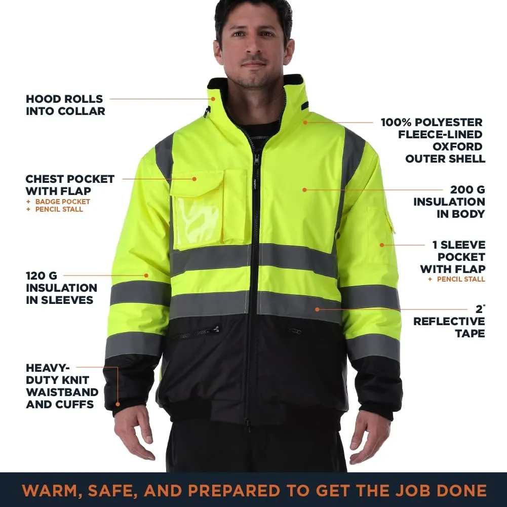 RefrigiWear HiVis Waterproof Bomber Jacket