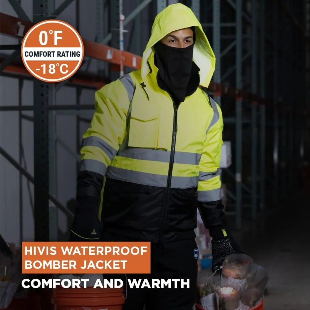 RefrigiWear HiVis Waterproof Bomber Jacket